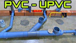 How to install or place pipes in a bathroom - Plumbing - PVC - UPVC