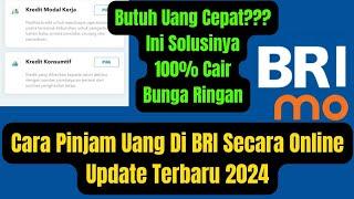 Cara Pinjam Uang Di BRI Secara Online Update Terbaru 2024  Kredit Konsumtif BRIguna