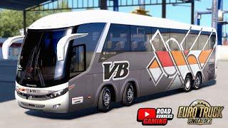 Smooth Ride G7 Volvo Marcopolo 8x2 Bus  VB Transporters Service  Euro Truck Simulator 2  g29