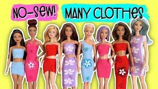 How to make clothes for your Barbie doll. No Sew DIY