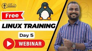 Hindi DAY 5 FREE Linux Webinar  30 days free software training  Learnomate Technologies