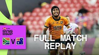 Golden point SCENES  South Africa v Australia  Singapore HSBC SVNS  Full Match Replay