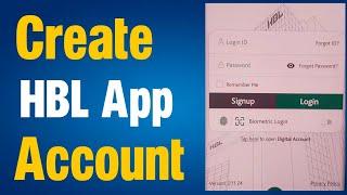 How to create HBL mobile account  How to make HBL mobile account