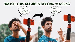 WATCH THIS BEFORE STARTING YOUR VLOGGING JOURNEY  BEGINNER VLOGGER MISTAKES  IN HINDI