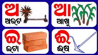 ଓଡିଆ ବର୍ଣ୍ଣମାଳା Odia BarnaMala   Odia Alphabets  Odia Barnabodha  a ru arata  odia swarabarna