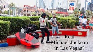Is this the real Michael Jackson performing in the Vegas strip?