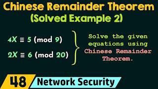 The Chinese Remainder Theorem Solved Example 2