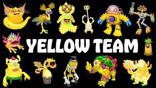 All Yellow Monsters All Sounds & Animations  My Singing Monsters