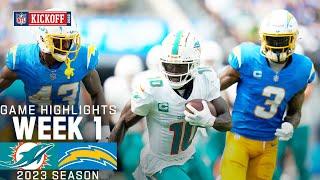 Miami Dolphins vs. Los Angeles Chargers  2023 Week 1 Game Highlights