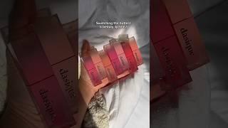 Swatching Korea’s hottest lip tints #dasique #kbeauty