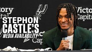Stephon Castles Rookie Press Conference  2024 Spurs Draft Class