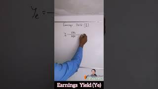 Earnings Yield  Ye  Formula  Risk And Return  Shorts  Finance School With Md Edrich Molla