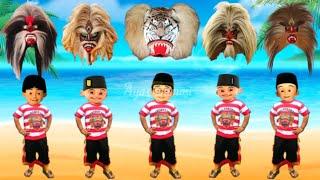 SERU.. UPIN IPIN DAN KAWAN KAWAN BERMAIN REOG PONOROGO DAN BUJANG GANONG KESENIAN DARI JAWA TIMUR