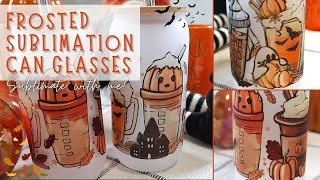 How to Sublimate Frosted Glass Cans  Sublimate with me