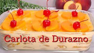 Carlota de Durazno  Marquesa de Durazno  Postre Frío