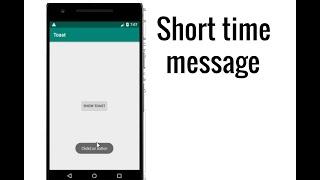 How to make Toast in android Android Tutorial