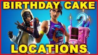 Fortnite Birthday Cake Locations WHERE TO DANCE SEASON 9 CHALLENGE