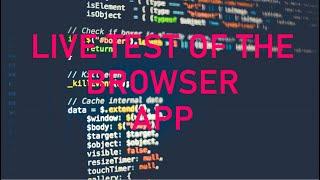 Live Test of the Browser App Download Thunkable Live on your phone for testing your apps live