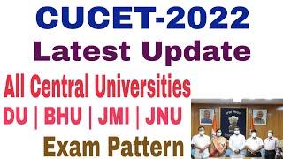 CUCET 2022  Confirmed latest update Central Universities Common Entrance Test 2022 CUCET Syllabus