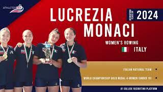 Womens Rowing  Youth National Team  Lucrezia Monaci Italy  Recruit 2024