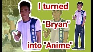 Bryan MasakitAnime Version - how to turn someone into Anime vector art
