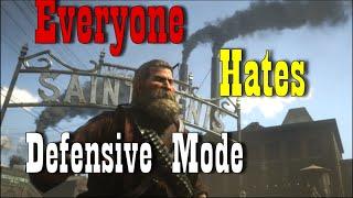 Making Gangs Rage With Defensive Mode on Red Dead Online