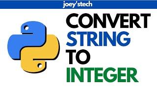 How to convert string to integer in python