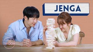 Han Ji-min and Jung Hae-in play Jenga ENG SUB