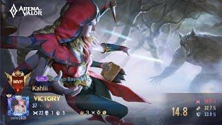 Kahlii Mid Lane Gameplay  Team Ganker Build  Arena of Valor