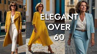 Elegant Style for Mature Women  Over 60 Fashion