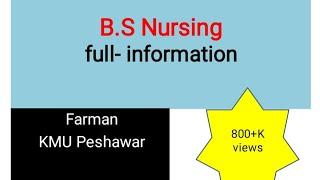 Generic BS Nursing  Informations   Nursing Eligibility Criteria  Nursing Internship Informations.