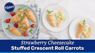 Strawberry Cheesecake Stuffed Crescent Roll Carrots  Pillsbury