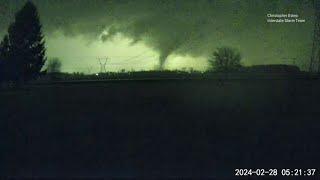 Security camera captures 110-mph tornado in Ohio