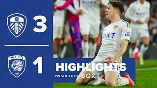 Highlights Leeds United 3-1 Hull City  Dan James scores from 45 yards