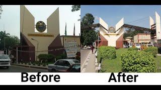 Beautiful Transformation of UNILAG school gate Before & After