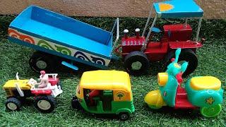 multi colour tractor and trolley and small tractor video Kiran Toys world