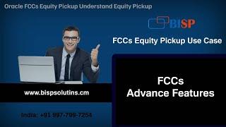 Oracle FCCs Equity Pickup Understand Equity Pickup  FCCs Equity Pickup Use Case  FCCs Consultants