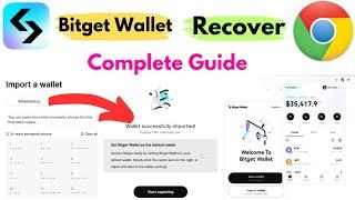 How To Recover Bitget Wallet In Google Chrome Extension ? Import Seed Phrase Bitget Wallet Extension