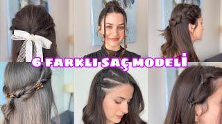 6 Kolay saç modeli  #2024hairstyles