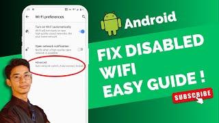 How to Fix Disabled Wifi on Android Phone 