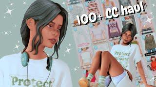 100+ CC haul with links  the sims 4 massive cc shopping haul ️