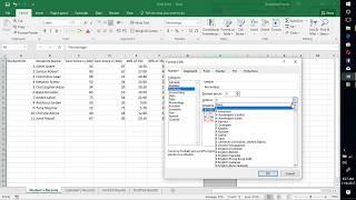 Formating cells to given number of decimal places percentage  etc  in Excel