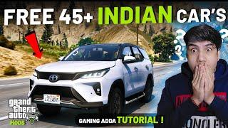 HOW TO INSTALL FREE 45+ INDIAN CARS MOD IN GTA 5  GTA 5 Mod  Works in 2024