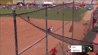 Utah Softball Triple Play vs Oklahoma Softball #shorts