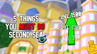 *TOP 5 THINGS THAT YOU CAN DO* In The Second Sea In Blox Fruits