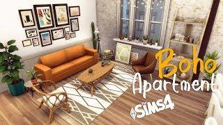 BOHO APARTMENT  No CC  Stop Motion Build  The Sims 4