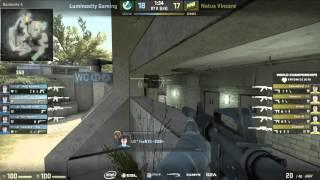 GuardiaN 2nd TRIPLE BOOST on overpass - NAVI vs Luminosity Gaming CSGO IEM Katowice 2016 Semifinal