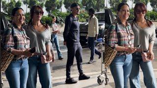 Ayesha Shroff Krishna Shroff With Boyfriend Spotted At Airport ️