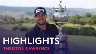 Thriston Lawrence Final Round Highlights  2022 Investec South African Open Championship