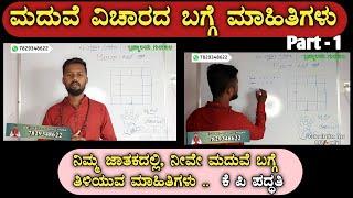 ಮದುವೆ ವಿಚಾರವನ್ನು ಜಾತಕದಲ್ಲಿ ನೋಡುವುದು ಹೇಗೆ?  How to see marriage in horoscope? Astro Nadi